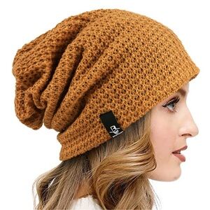 Womens Knit Slouchy Beanie Ribbed Baggy Skull Cap Turban Winter Summer Beret💙